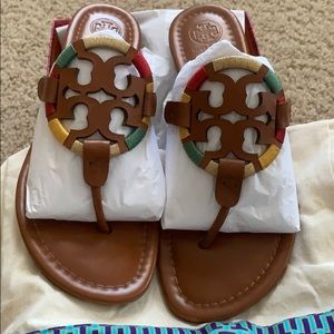 Tory Burch Miller Embroidered Sandal